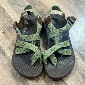 Chaco Women's Green and Brown Sandals